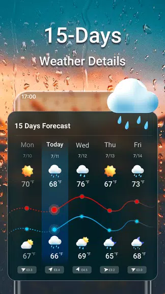Schermata Weather Forecast & Live Radar 1