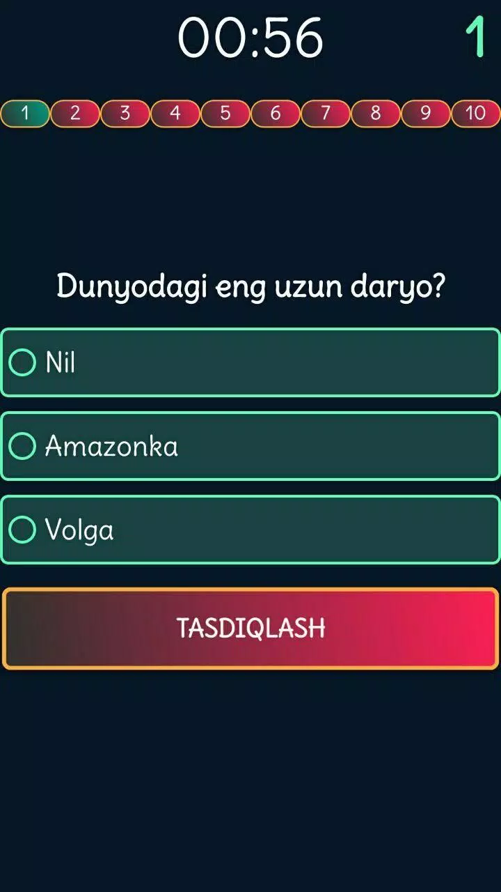 Viktorina Uz - Test savollari Capture d'écran 2