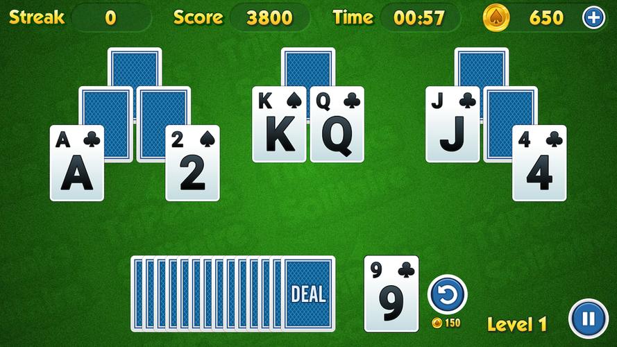 TriPeaks Solitaire Challenge स्क्रीनशॉट 1