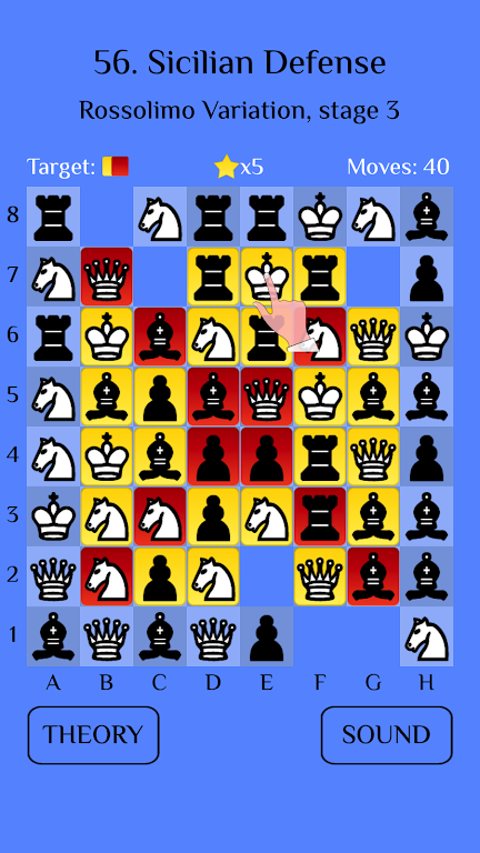 Chess Match-3: Sicilian Schermafbeelding 0