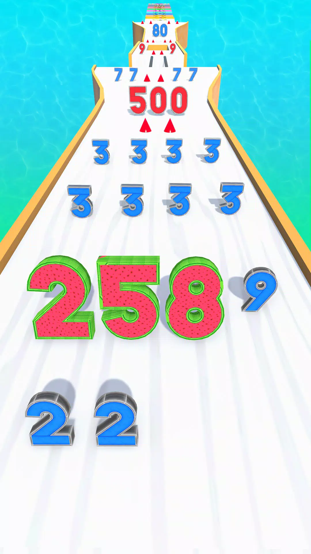 Number Master Run 3D Games Capture d'écran 3