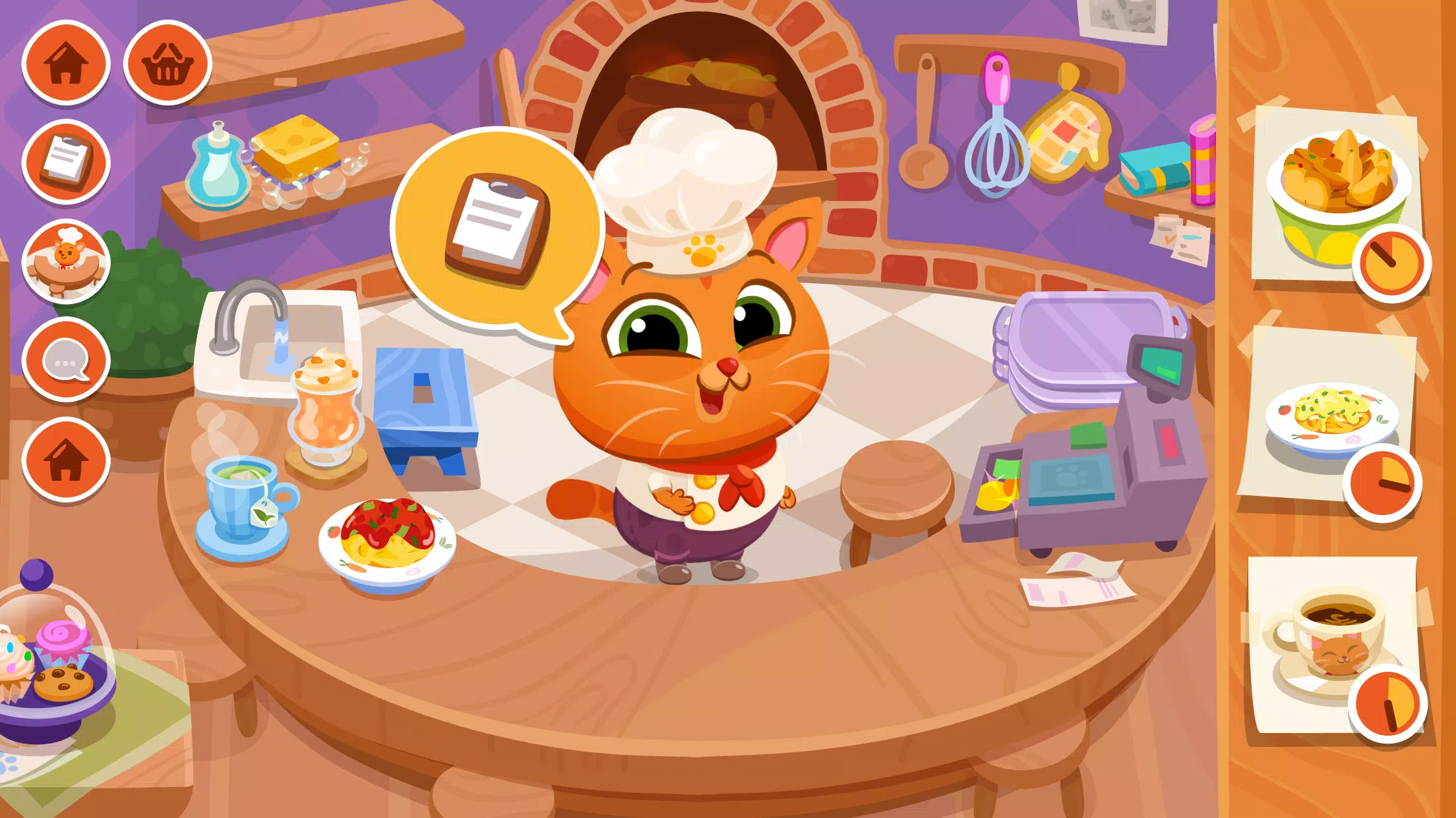 Schermata Bubbu Restaurant - My Cat Game 0