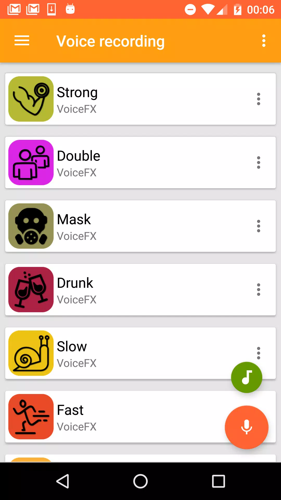 VoiceFX - Voice Changer with v 螢幕截圖 3