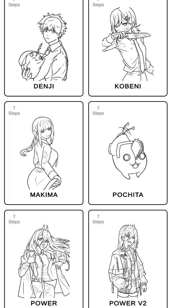 How to draw Chainsaw Man 螢幕截圖 1
