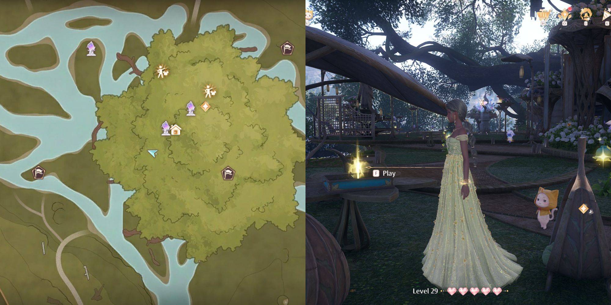 Près du temple des souhaits