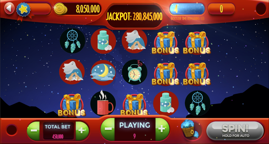 Sleeping - Earn 5 Reels Bonus Money 螢幕截圖 2