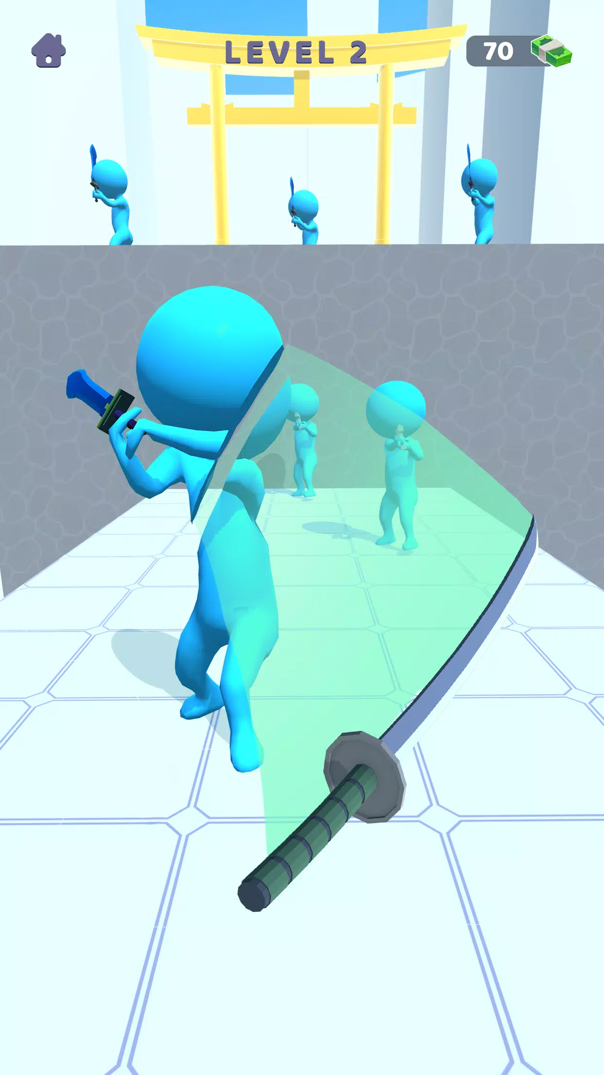 Sword Play! Ninja Slice Runner Captura de tela 0