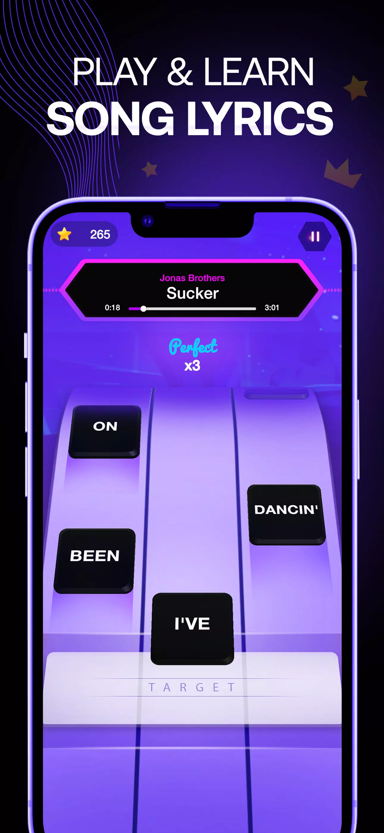 Schermata Lyrics Star・Song Lyrics Tiles 0