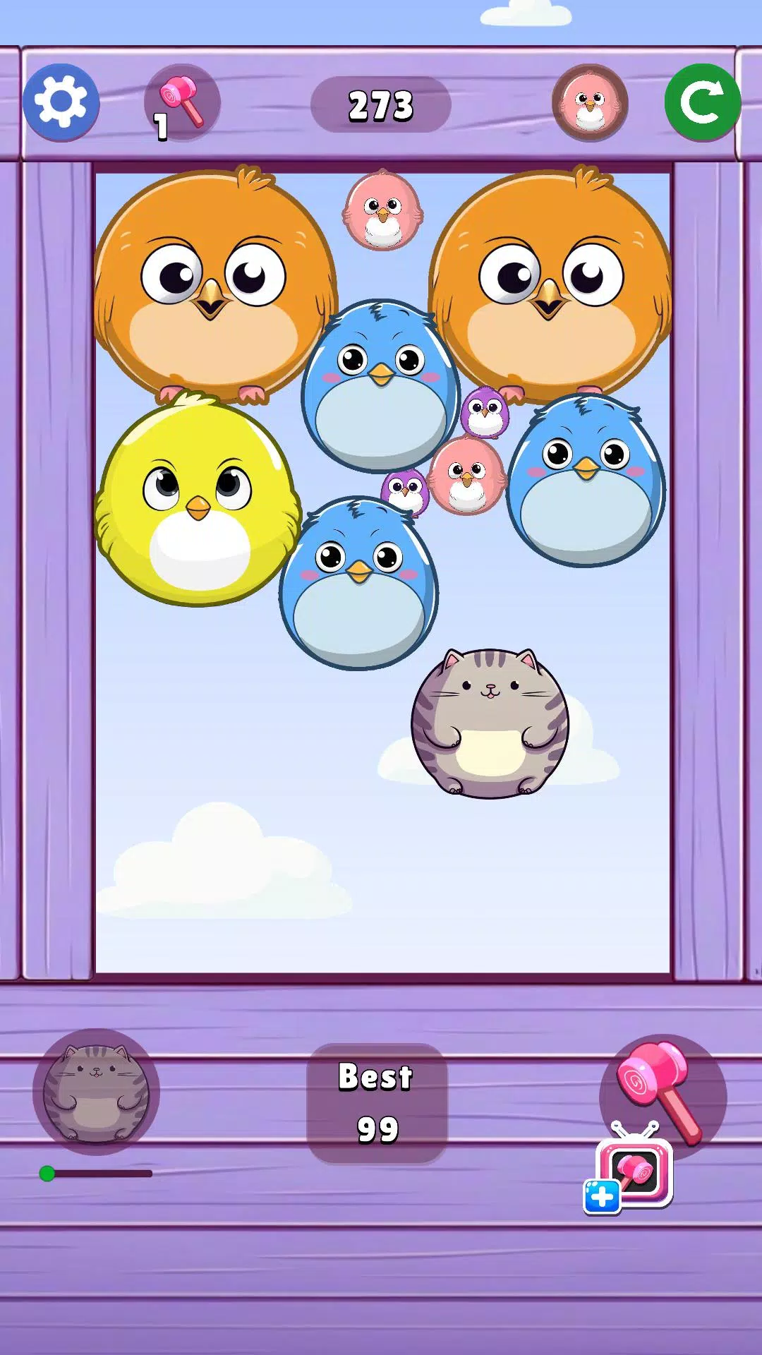 Schermata Melon Birds Throw 1