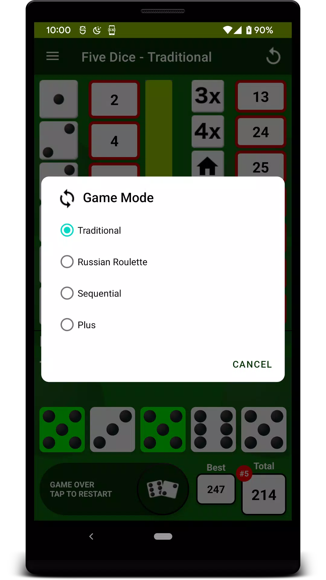 Five Dice 螢幕截圖 3