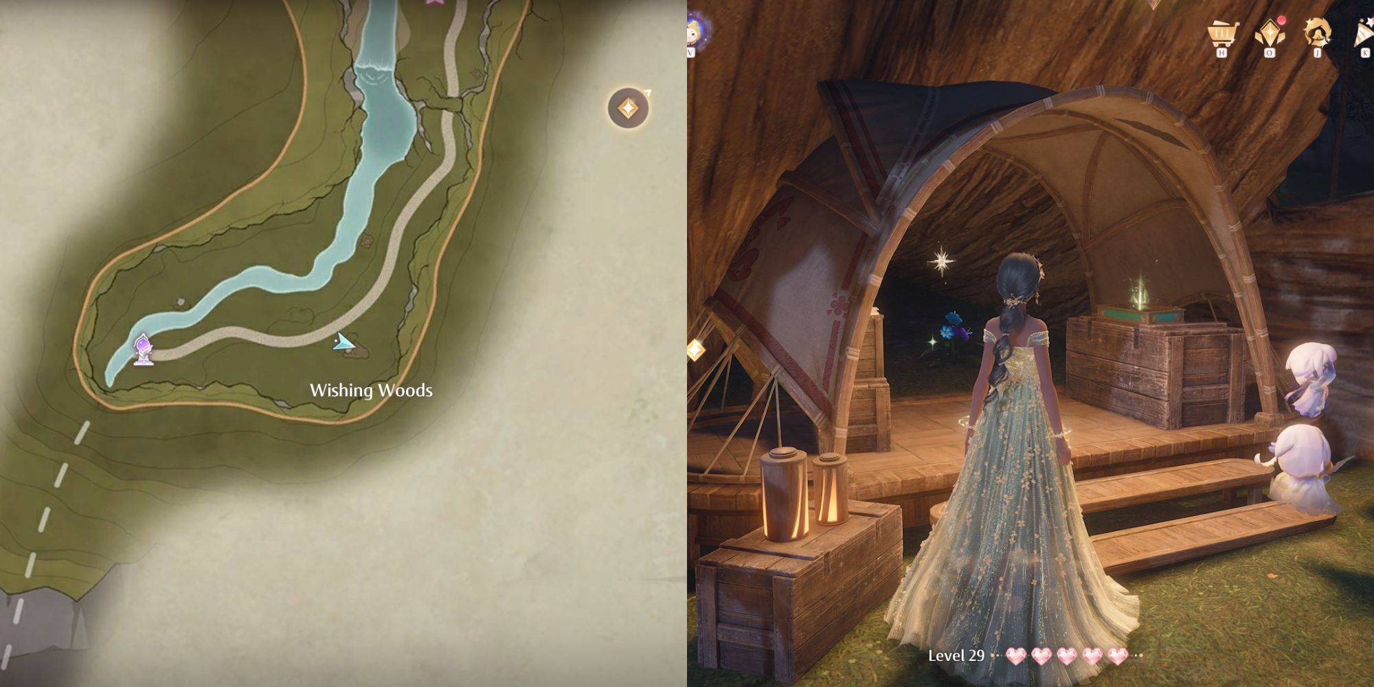 Path près de l'Elderwood River Bank