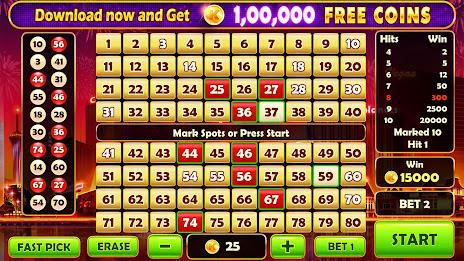 Schermata Keno Prime - Super 3X Payout 1