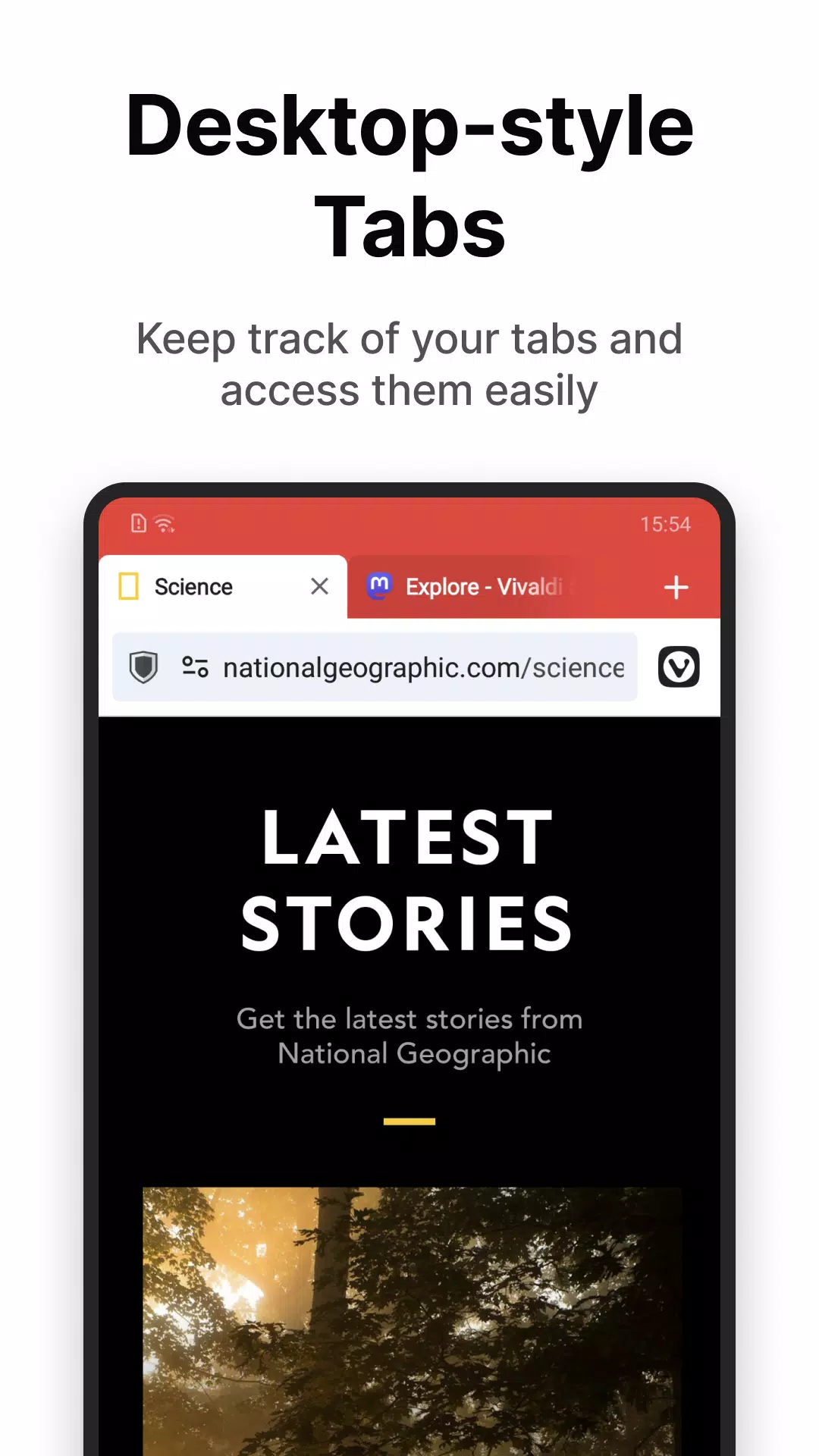 Navigateur Vivaldi : Rapide Capture d'écran 1