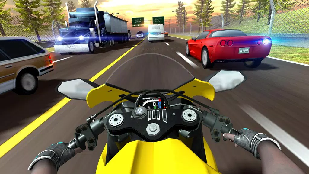 Highway Moto Rider 2: Traffic Capture d'écran 1