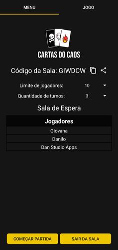 Cartas do Caos 螢幕截圖 1