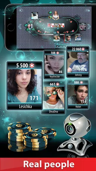 GC Poker 2: WebCamera-tables, Captura de tela 1