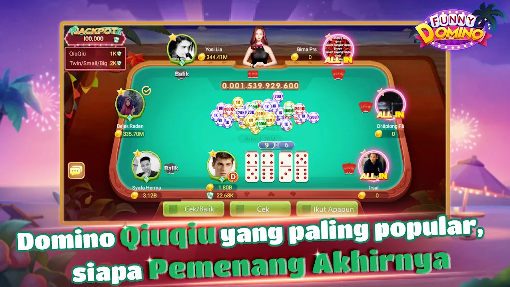 Funny Domino:Gaple QiuQiu ဖန်သားပြင်ဓာတ်ပုံ 2