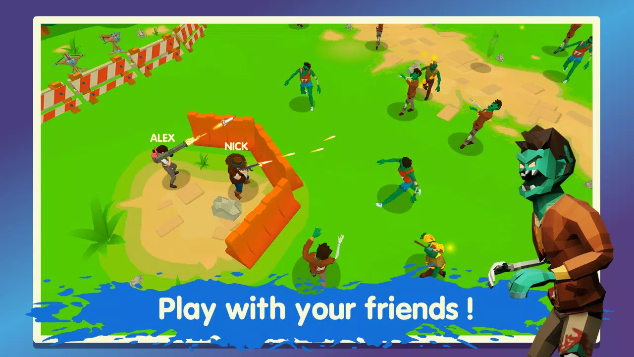 Two Guys & Zombies 3D: Online スクリーンショット 0