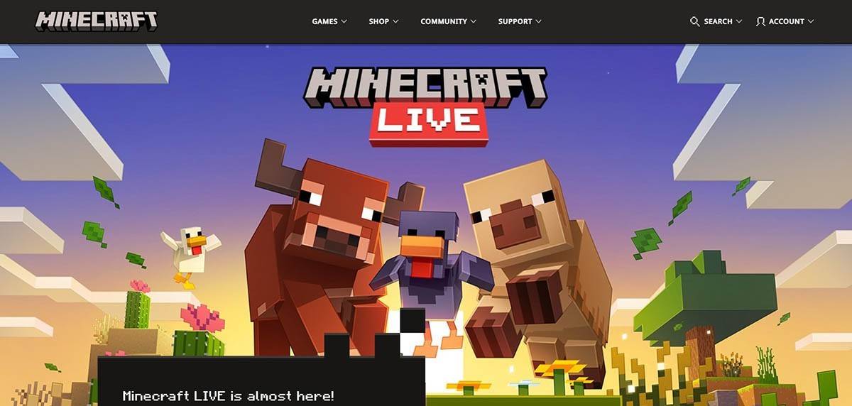 Création d'un compte Minecraft