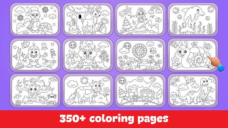 Kids Coloring Game Color Learn Captura de tela 1