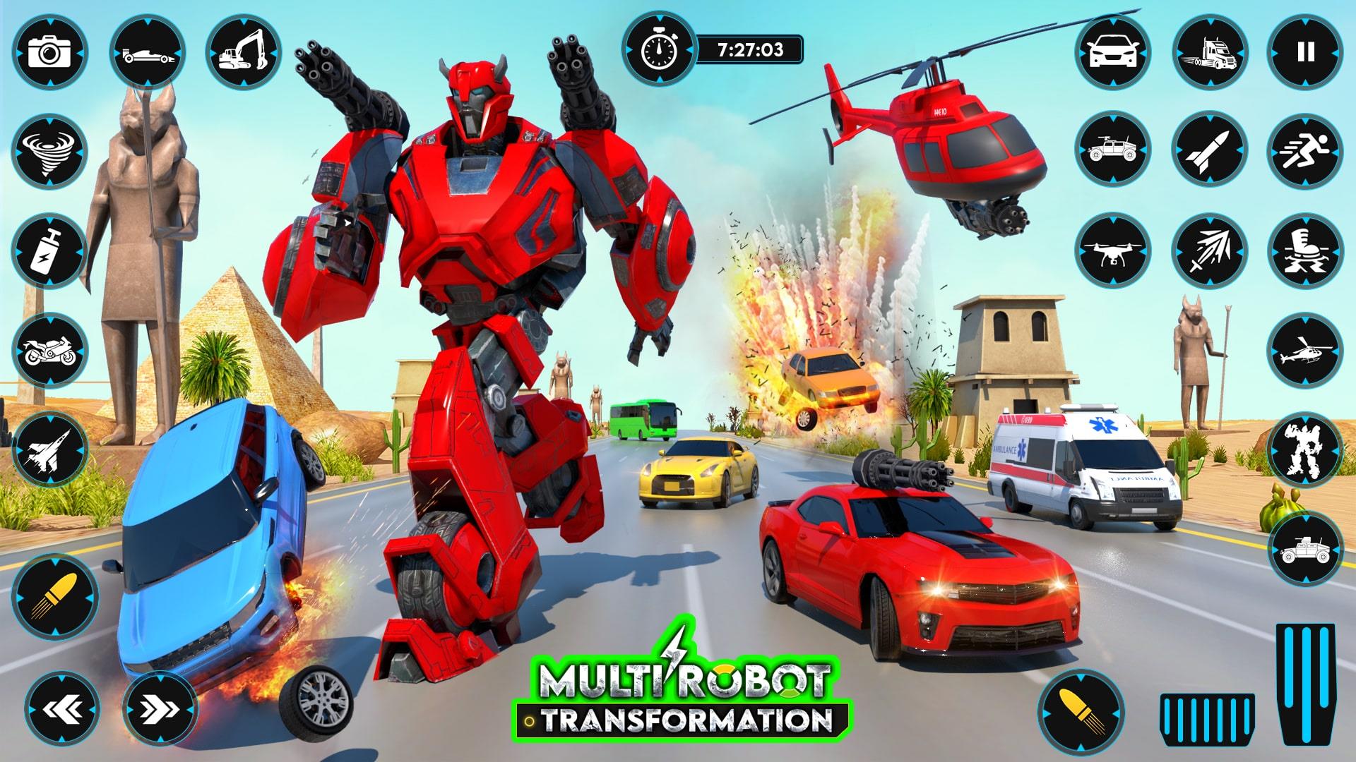 Robot Transform Car Games 3D ภาพหน้าจอ 0