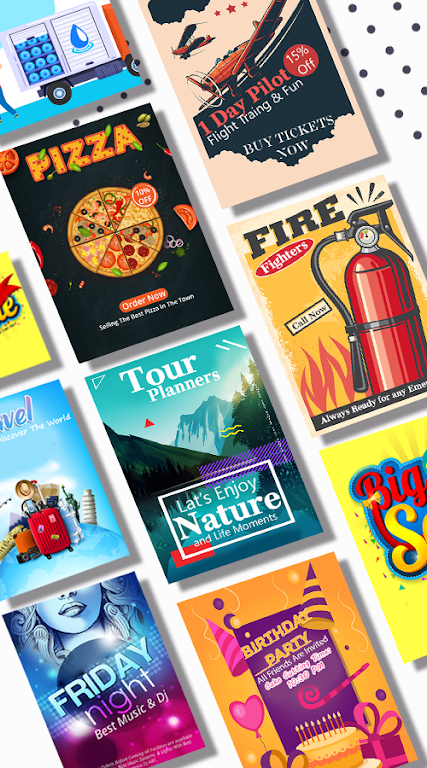 Poster maker - flyer design স্ক্রিনশট 0