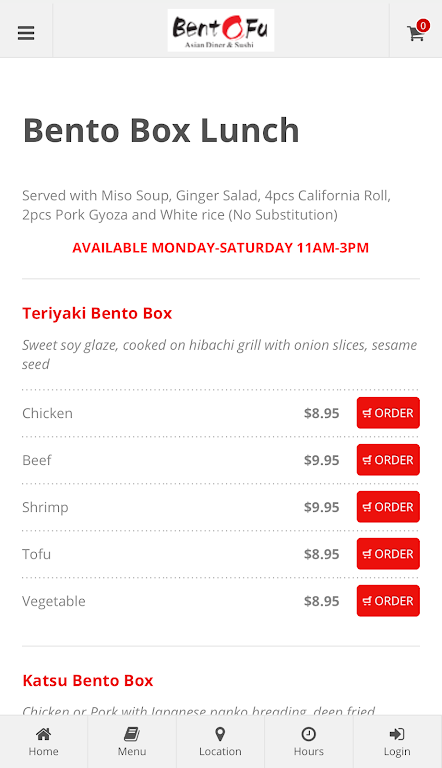 Schermata BentoFu Asian Diner & Sushi 2