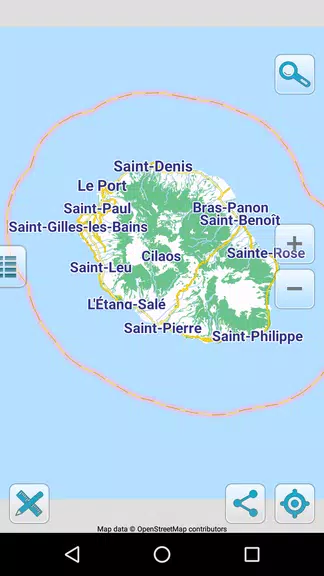 Schermata Map of Reunion offline 0