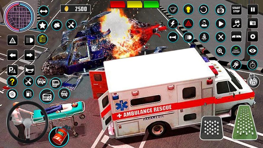 Heli Ambulance Simulator Game 螢幕截圖 3