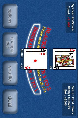 BlackJack Pro Free 螢幕截圖 1