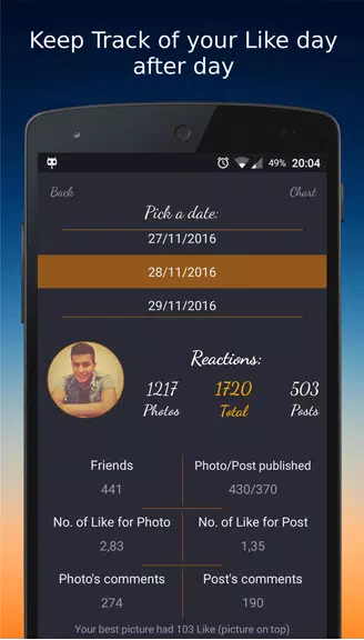 Likes/Followers/Liker Friends Profile for Facebook स्क्रीनशॉट 3