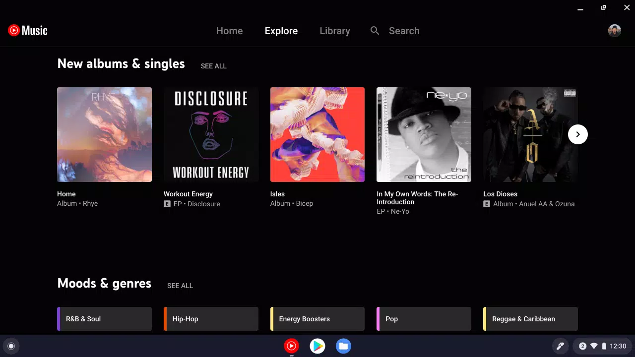 YouTube Music for Chromebook 螢幕截圖 1