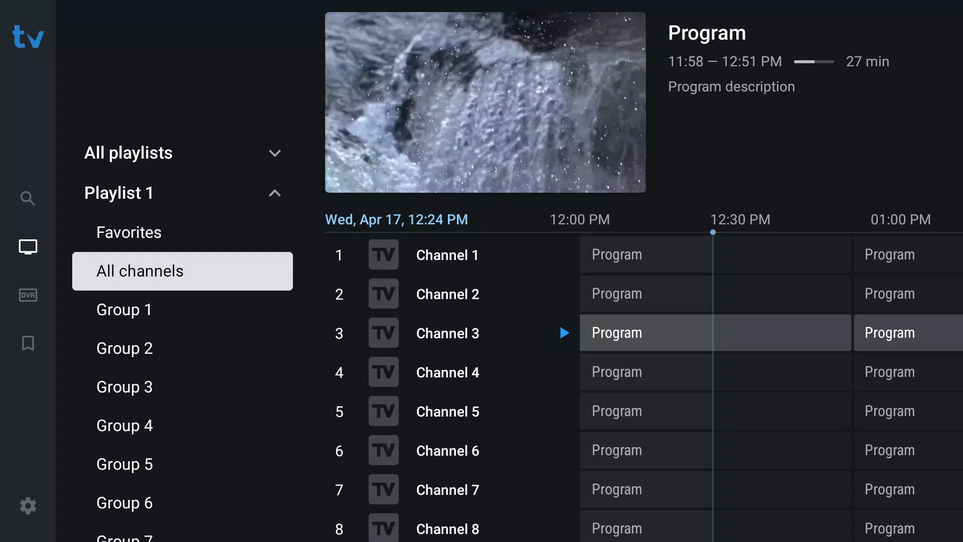 TiviMate IPTV Player 螢幕截圖 0