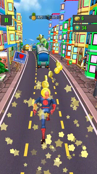 Subway Spider World 螢幕截圖 1