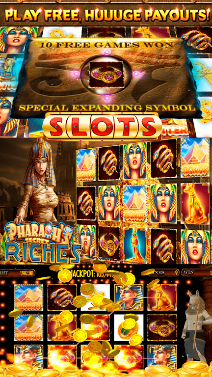 Pharaoh's Secret Casino Online Slot Machine 螢幕截圖 2
