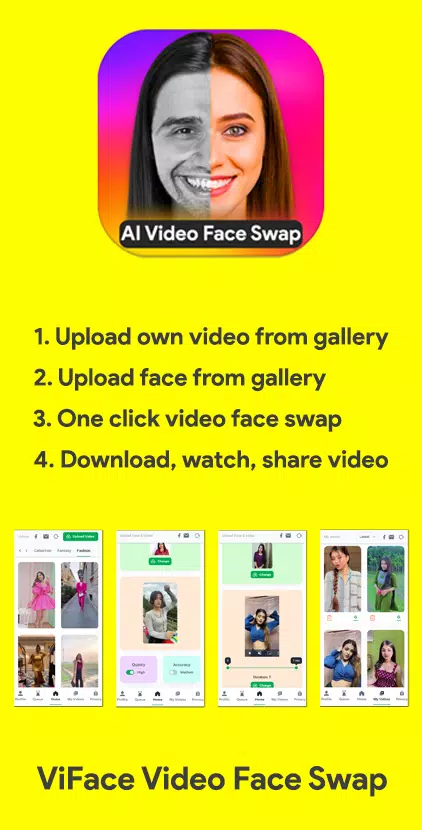 Face Swap AI Video Editor ဖန်သားပြင်ဓာတ်ပုံ 0