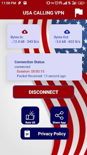 USA VPN - Get USA IP 螢幕截圖 0