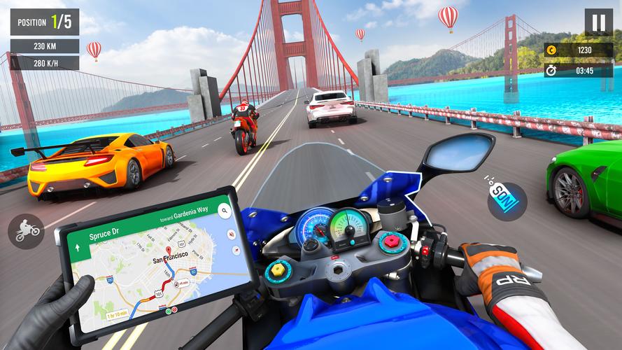 Schermata Moto Traffic Bike Race Game 3d 2