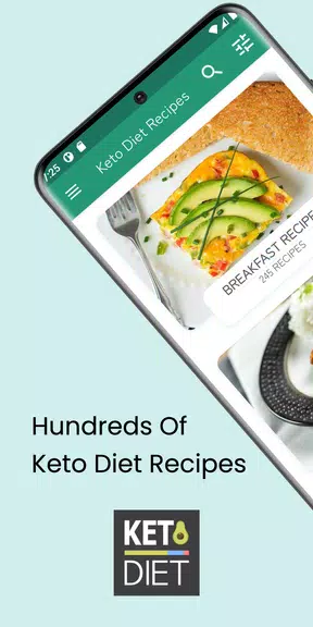 Keto Diet: Low Carb Recipes ภาพหน้าจอ 0