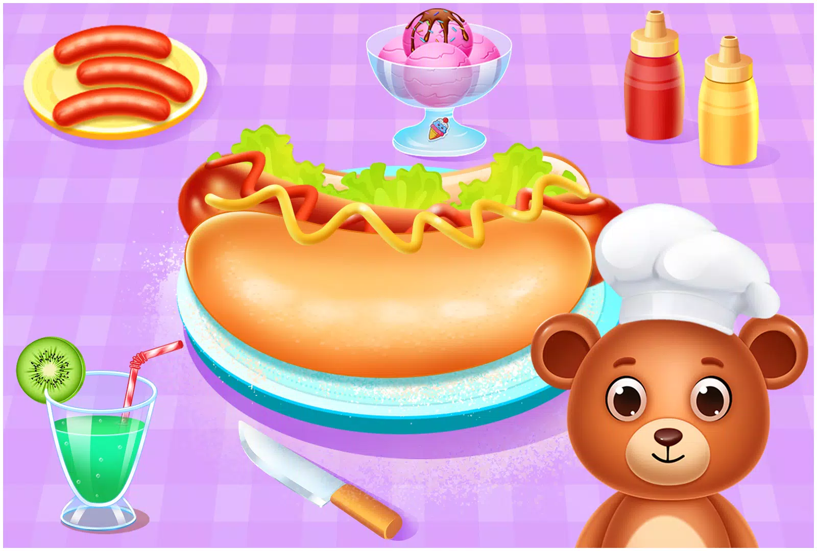 Animal Cafe Cooking Game 螢幕截圖 1