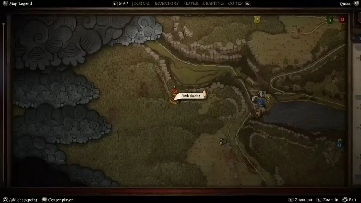 王國來：Deliverance 2 Lower Semine Woodcutter的寶藏圖