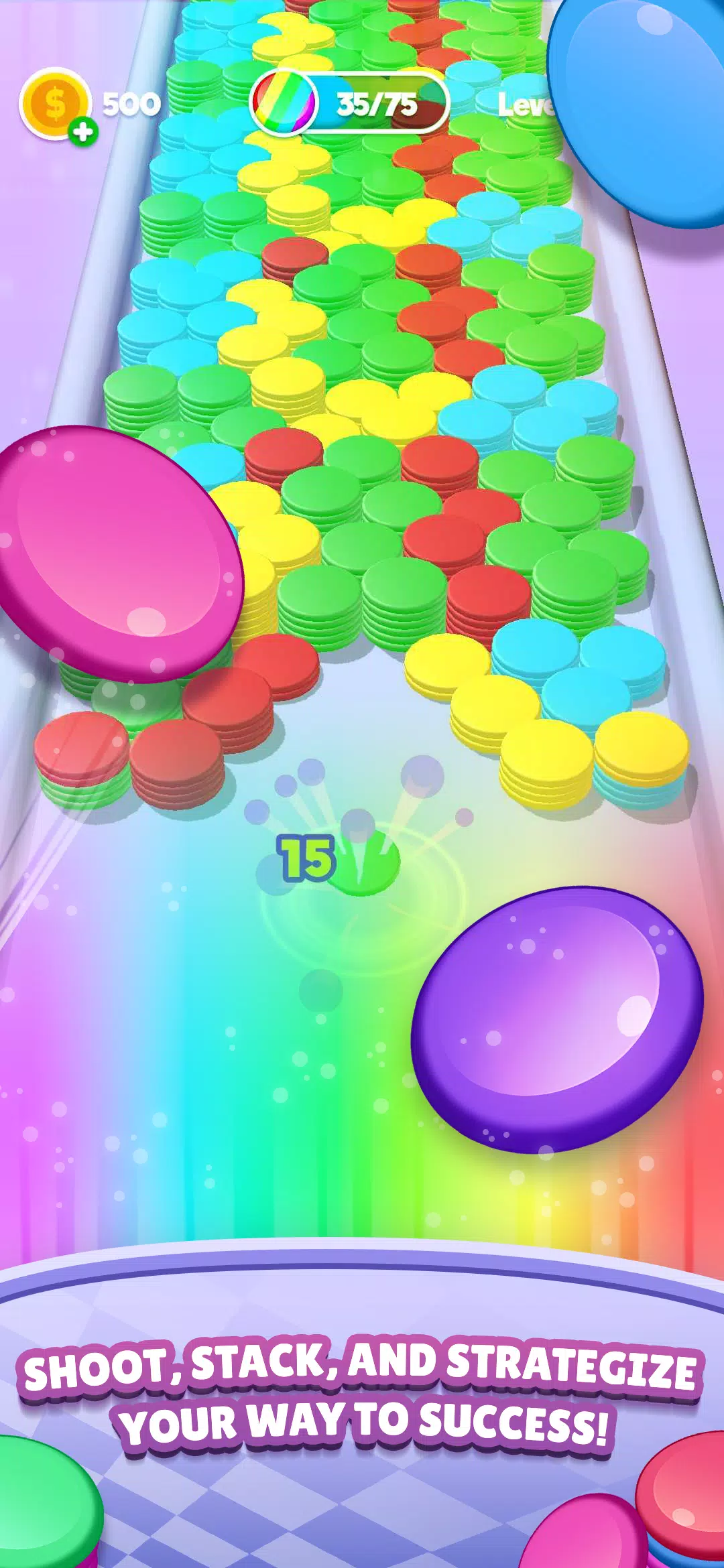 Stack Blast - Disk Shooter Capture d'écran 2