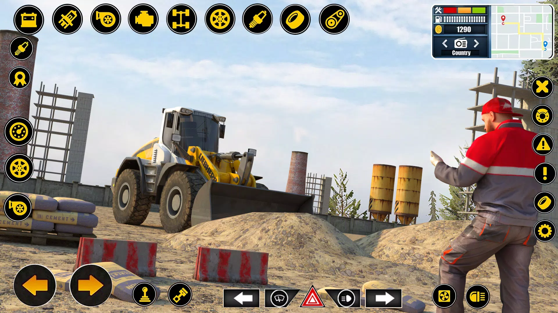 3D City Road Construction Game Capture d'écran 1