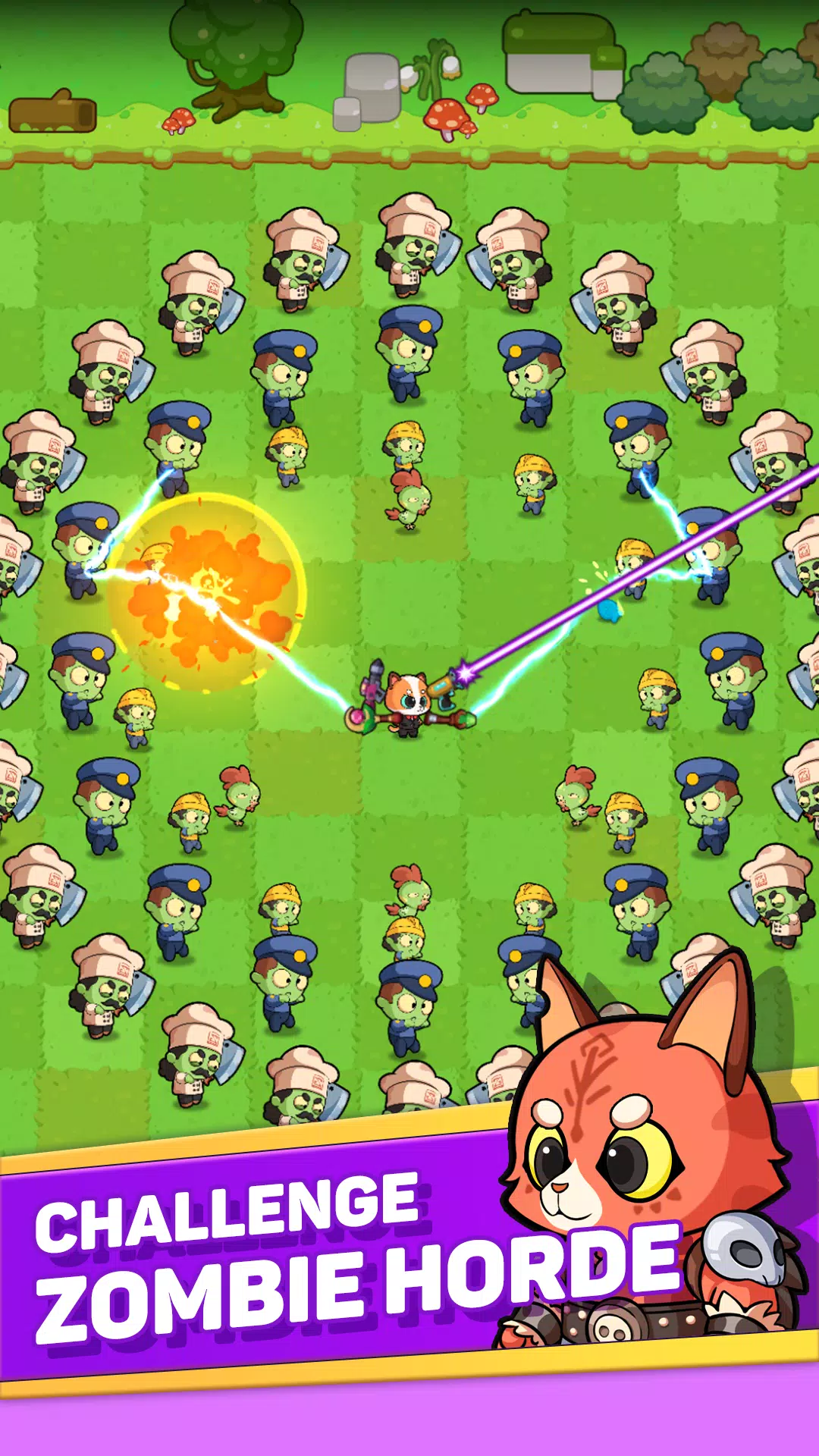 Meow vs Zombie ภาพหน้าจอ 0