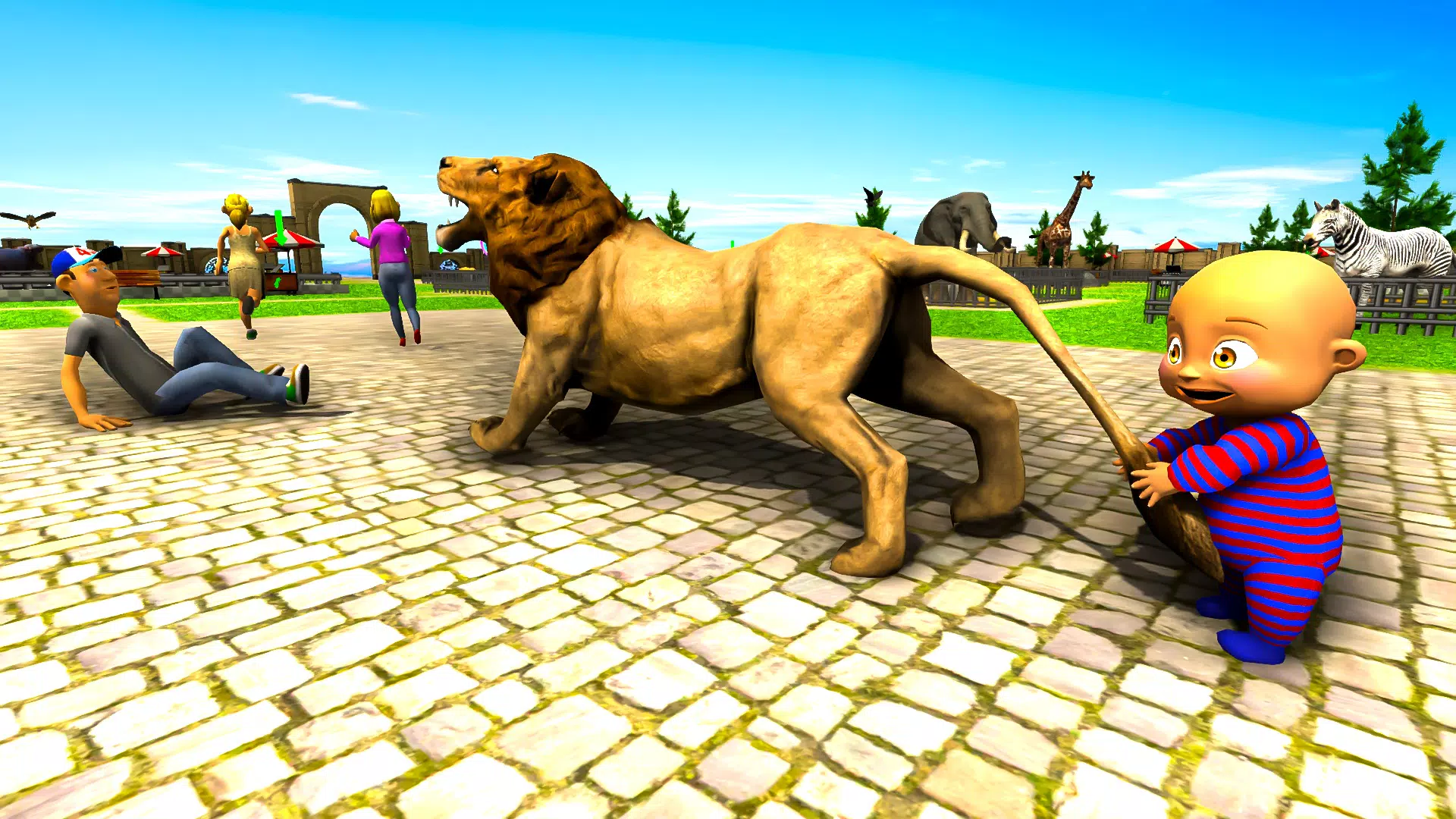Naughty Baby 3D: Daddy Zoo Fun 螢幕截圖 2