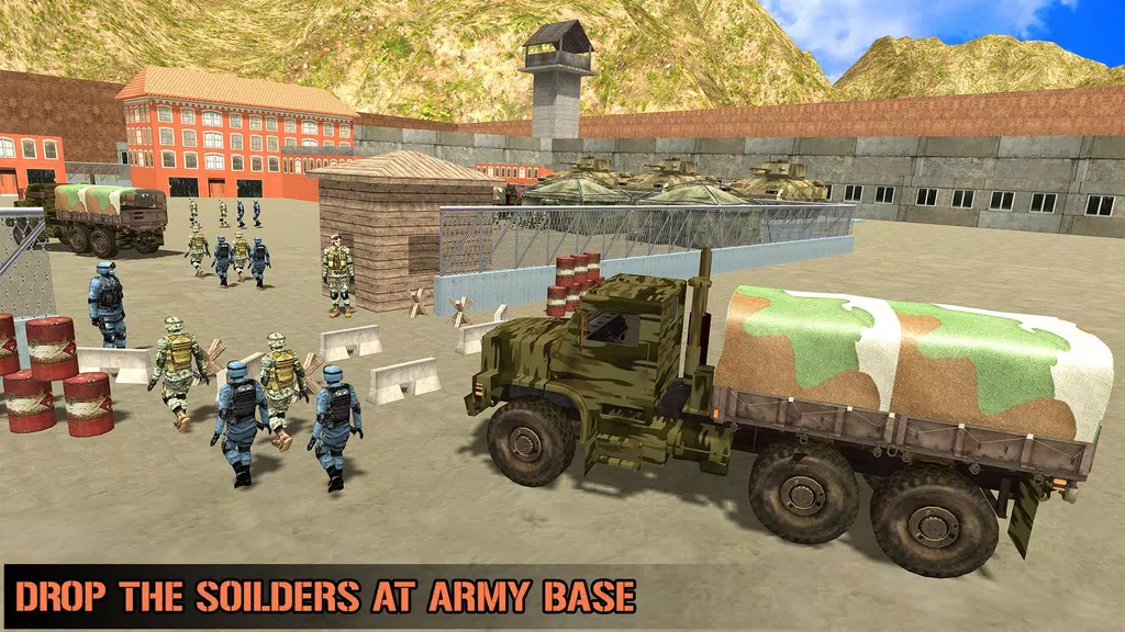 US Army Transporter Truck Game Capture d'écran 2