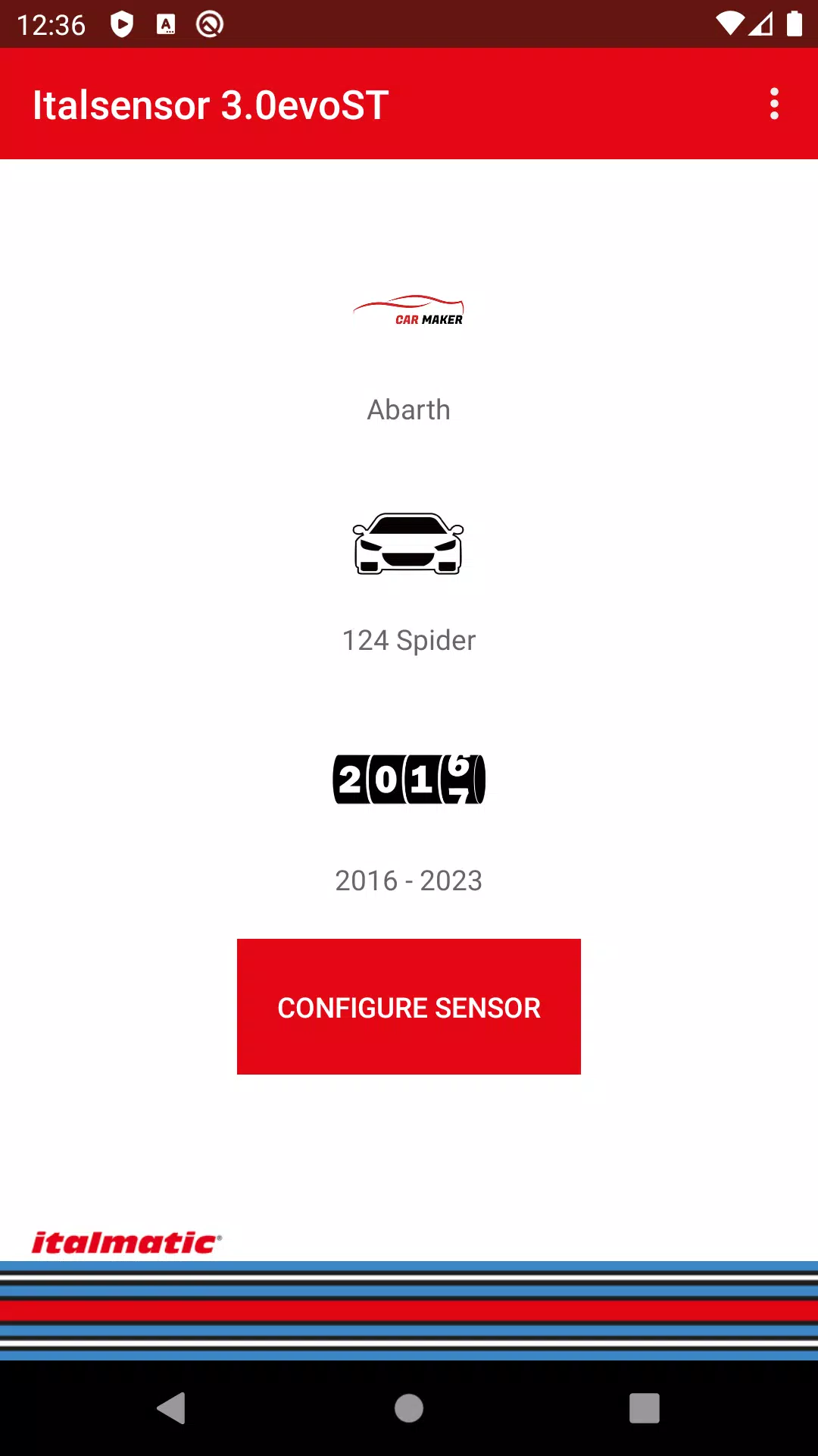Schermata Italsensor 3.0evo Smart Touch 1