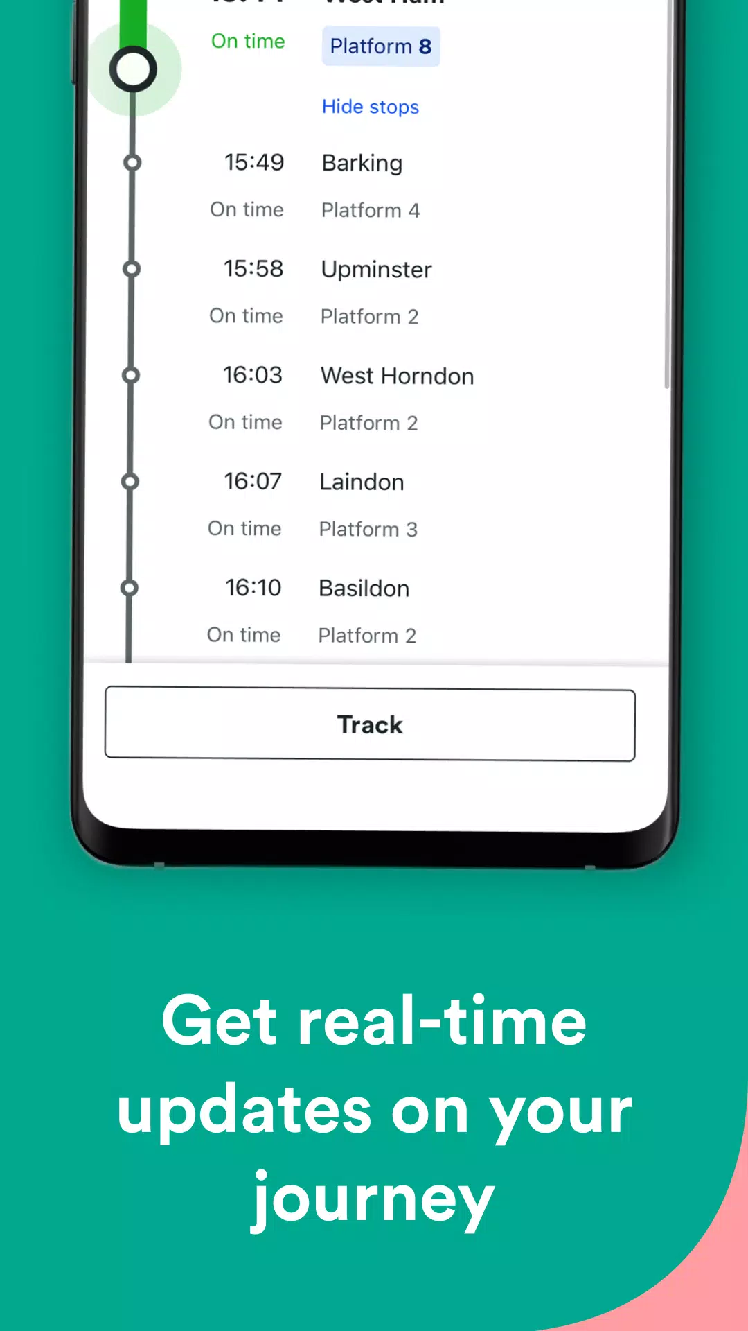 Schermata Trainline 3