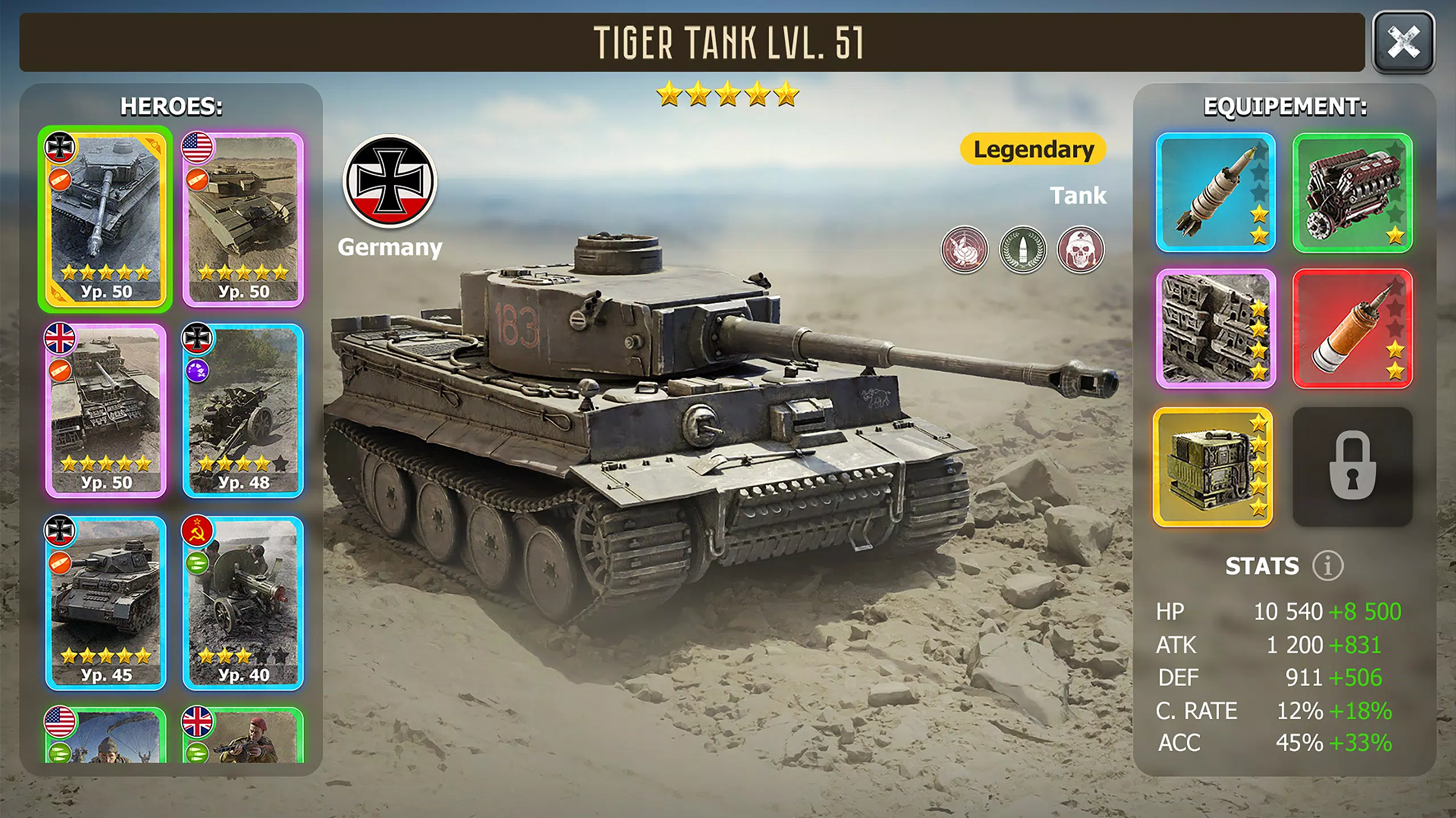 Heroes of Wars: WW2 Battles (2 螢幕截圖 1
