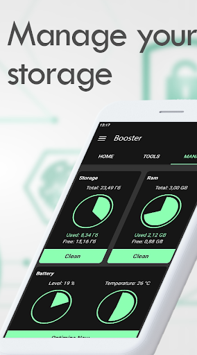 Booster for Android: optimizer & cache cleaner Captura de pantalla 2